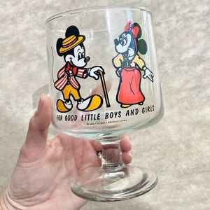 CLOSET CLOSING Vintage Disney Mickey & Minnie Goblet